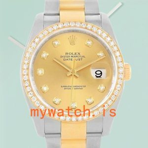 Rolex Datejust 36mm Mens 116243CDO Oyster Bracelet: Genuine vs. Replica