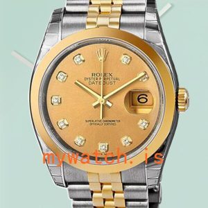 Rolex Datejust Mens 116203CDJ 36mm Stainless Steel Automatic: Genuine vs. Replica