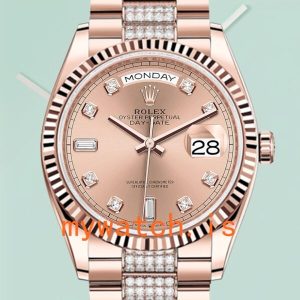Rolex Day-Date Mens 36mm m128235-0019 Stainless Steel President Bracelet: Genuine vs. Replica