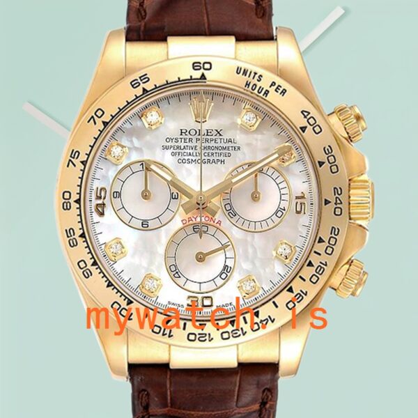 Rolex Daytona Men’s 40mm 116518 Automatic Leather Strap: A Timeless Masterpiece