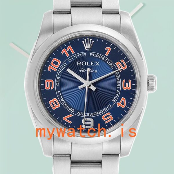 Rolex Air-King Men’s 114200BLAO 36mm Blue Dial Stainless Steel: A Timeless Masterpiece